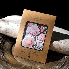 13pcs Pink Floral Paper Card Cutout Cardstock Vintage Junk Journal Ephemera