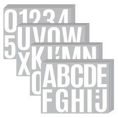440 Pcs Large 4″ Letter & Number Stickers for Mailbox, Signs, Windows, Cars, Hom