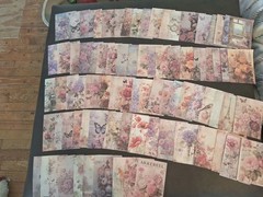 100Pc Floral Abundance Scrapbooking JJ Craft Papers No Duplicates