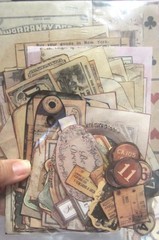 100pc Vintage Junk Journaling Supplies Theme: Post Card, Travel & Ticketing