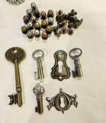 Tim Holtz Idea-ology Huge Mixed Lot 260+Pieces Gears Keys Embellishments
