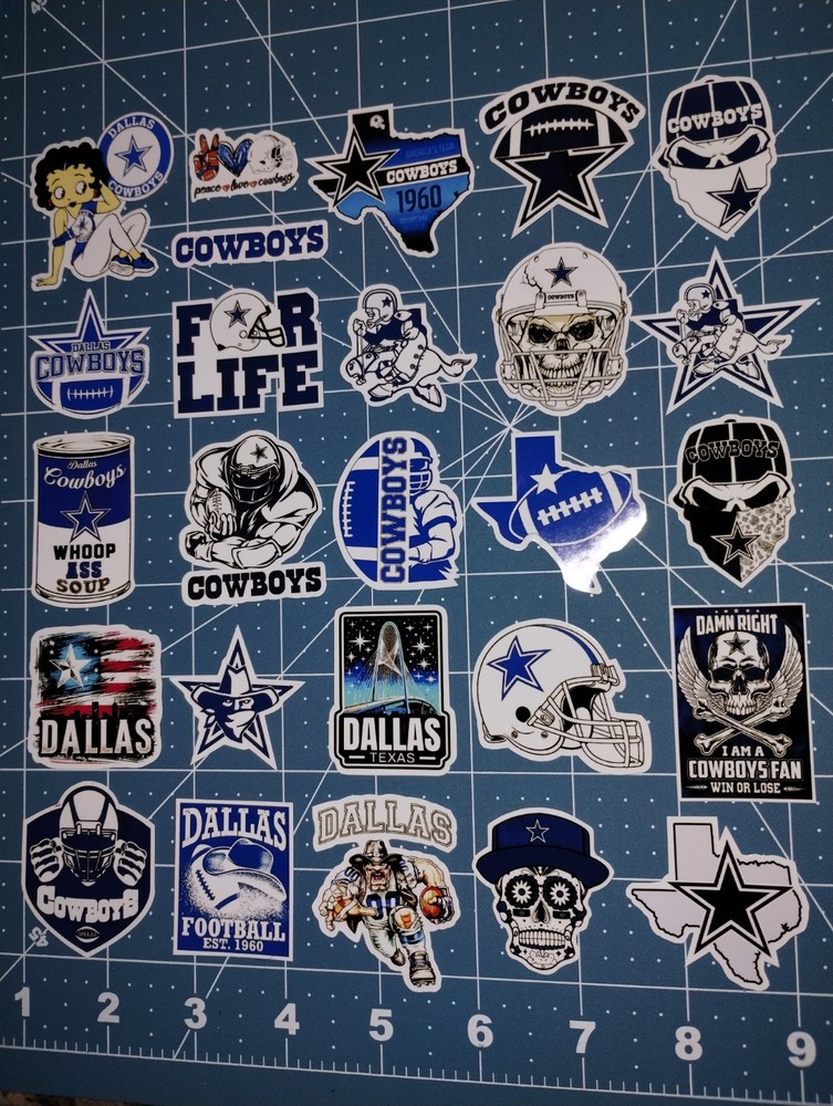 Dallas Cowboys Sticker Texas Pack Lot stickers