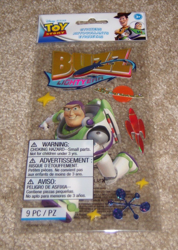 Disney EK Success Jolees Dimensional Sticker ~ Toy Story Buzz Lightyear Running