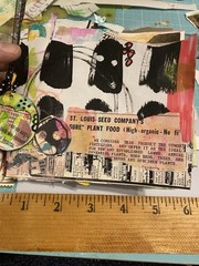 Unique Handmade Scrap Paper Art Journal Mixed Media Embellishments