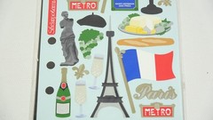 Vintage Stickopotamus Binder Stickers Foil Paris France Eifel Tower Stickers