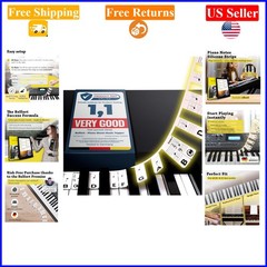 Removable 88-Key Silicone Piano Stickers for Beginners, Reusable, Gift Box