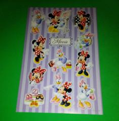 Disney Minnie Mouse Purple Sticker Sheet Scrapbooking