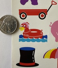 HOME ASSORTMENT Stickers (40pc)Highlights•Animals•Flower •Clock•Pencil•Children•