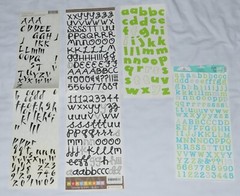 HUGE Misc Lot 47 Sheets Alphabet Letters Numbers Scrapbook Stickers Scrapbooking
