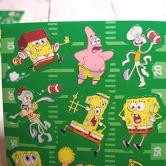 Vintage 2003 Nickelodeon SpongeBob SquarePants Patrick Star Football Stickers