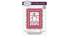 Creative Expressions Metal Dies- FESTIVE COLLECTION – STAINED GLASS CANDLE