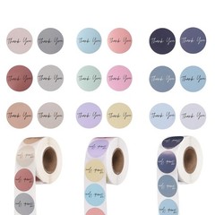 1500Pcs Thank You Stickers – Cute Round Self-Adhesive Labels for Packaging