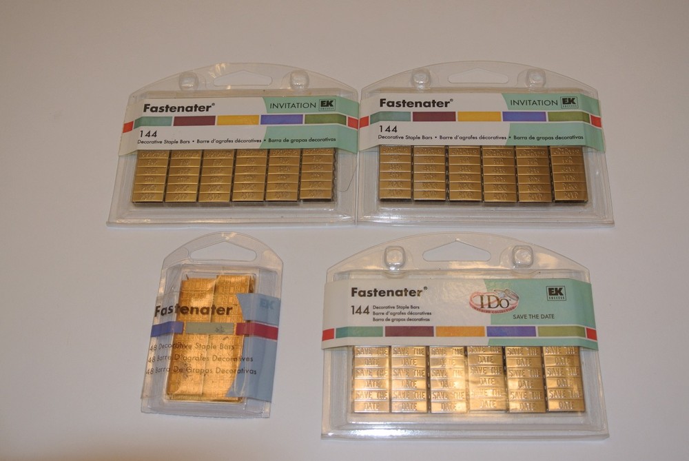 Fastenater Decorative Staple Bars invitation, save the date, decorative