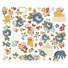 Spellbinders – Say Cheese Classic Pooh – Floral Bits & Pieces (by Simple Stories
