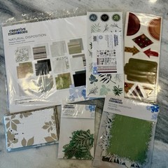 Creative Memories Natural Disposition 12×12 Lot Paper Stickers Embellishments