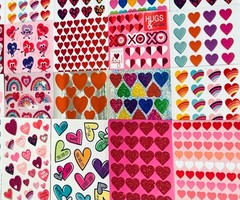 399 Sticker Butterflies hearts flowers pastels Nature plants love outdoor