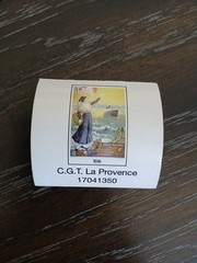 Lot of 7 Vintage Ocean Liner Stickers 2″×2″ (5x5cm) C.G.T. La Provence & More
