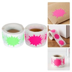 2 Rolls Price Tag Stickers for Retail Supermarket Business Sign Blank Label