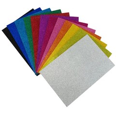 Allgala 12 Pack Glitter EVA Foam Paper 8″ x 12″ Sheets