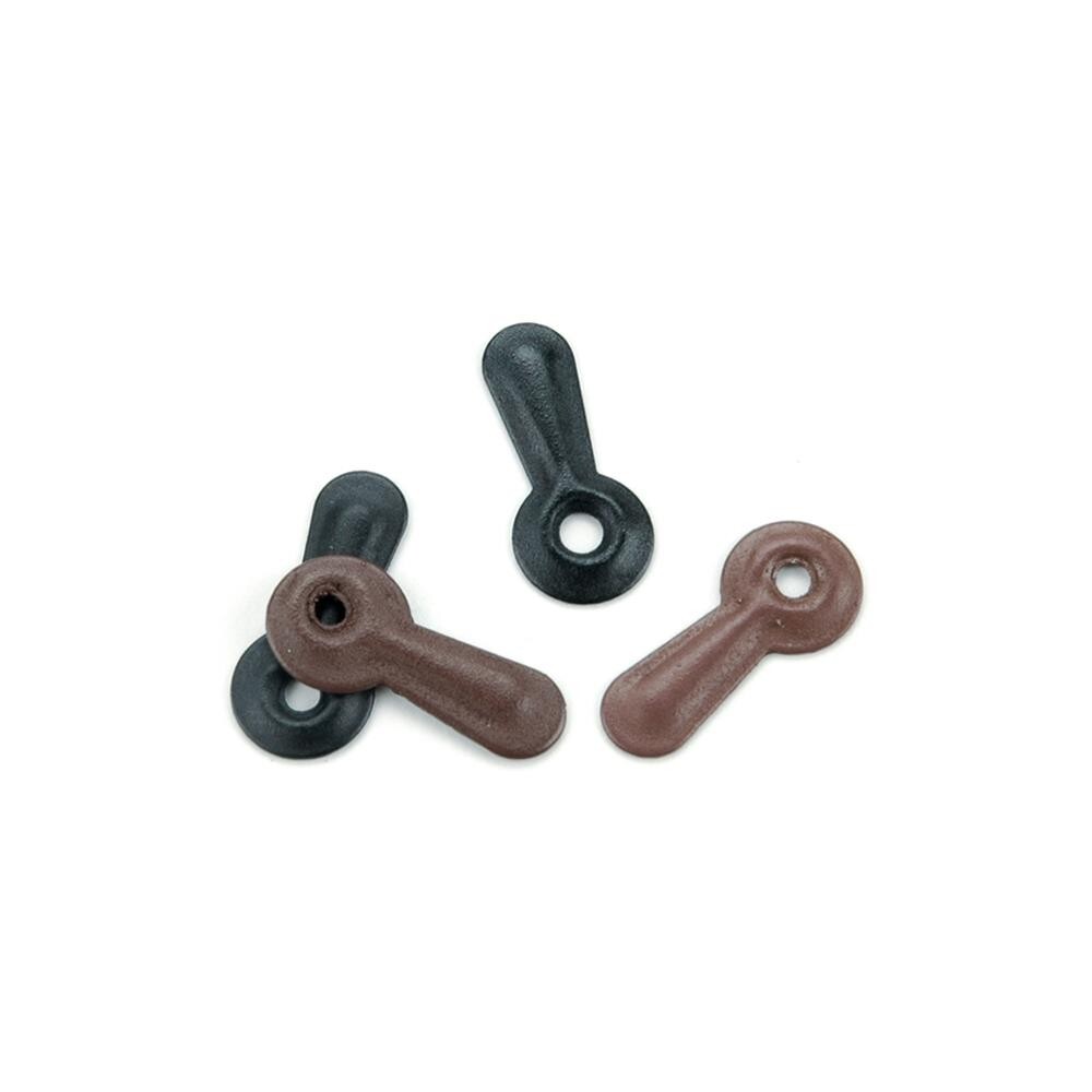 Creative Impressions PAINTED METAL TURN MOUNTS – Black/Brown – 50/Pkg