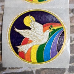 Vintage 80’s stickers Illuminations Mods rainbow butterfly heart dove lot of 10