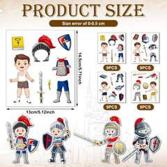 192 Pcs Armor of God Stickers Craft Kit for Kids Religious Bible Medieval Sticke