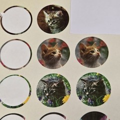 Vintage 1984/86 Current Cats Jumbo Sticker Pack, 8 Partial Sheets 2 Full Sheets