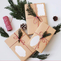 300 Pieces Gift Sticker Labels, 1.2*2inch Kraft Paper, Waterproof Labels for Jam