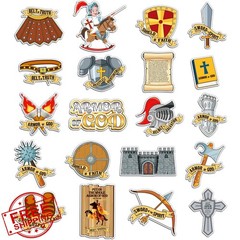 Junkin 500 Armor of God Bible Verse Stickers