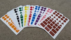 3590 Pcs Multi-Shaped Color Coding Stickers – 10 Colors – US Seller
