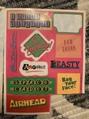 VINTAGE! 1983 Hallmark Valley Girl Slang 14 Stickers 2 Incomplete Sheets Retro