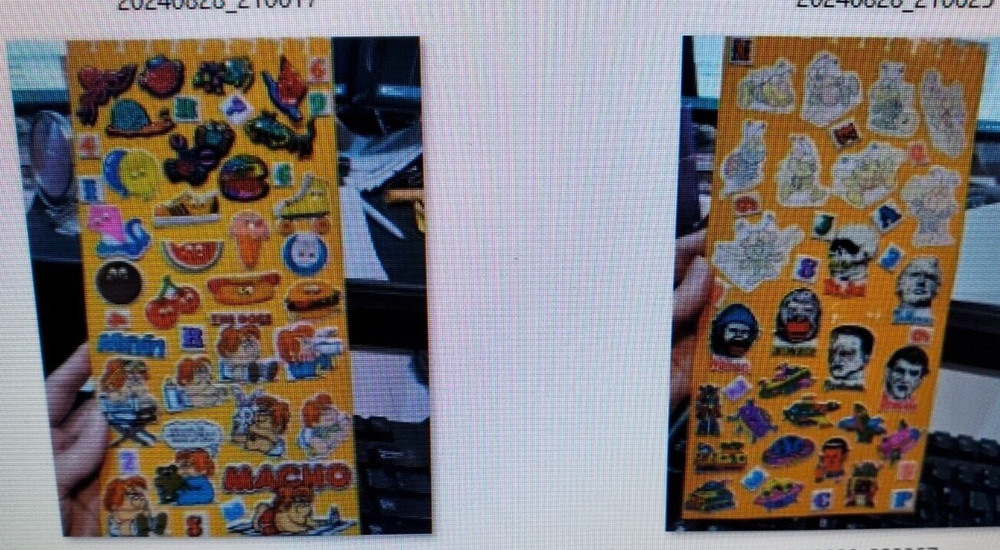 Stickers 1980’s puffy Baby Marvin Googly Eyes Food Monsters Hallmark Bugs + used