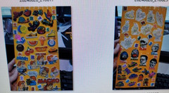 Stickers 1980’s puffy Baby Marvin Googly Eyes Food Monsters Hallmark Bugs + used