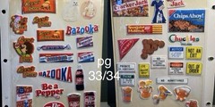 1 Full Binder Page front/back Vintage 80s 90s Stickers Puff Scratch n Sniff Good