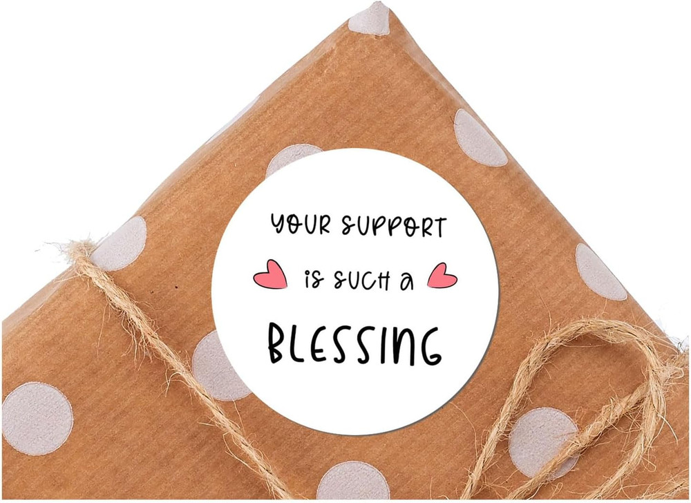 120Pcs ‘Your Support Is Such a Blessing’ Stickers Express Gratitude Effortlessly