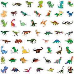 162Pcs Dinosaur Stickers, Cute Cartoon Vinyl for Scrapbook, Water Bottle, Tumble