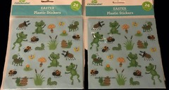 Way To Celebrate! Easter Plastic Insect Stickers Crafts Scrapbooking 52 Pieces