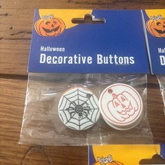 5- Packs Decorative HALLOWEEN Theme Buttons Set for Sewing & Crafts New In Packs