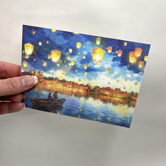 Paper Lantern Background Stickers Collage Journals Scrapbooking
