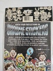 Vintage80’s Mark 1 Chicago Robot CS33 Mech Cyborg Chrome Prism Sticker Sheet NOS