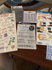 soft spoken stickers 9 pks assorted stickers & brands scrapbooking
