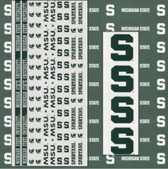 Michigan State Univ Spartans NCAA Scrapbook Kit Sticker Paper Tape U-CHOOSE