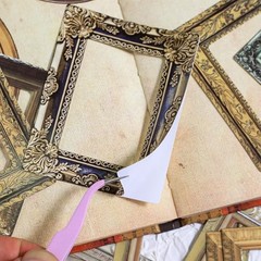 80 Pcs Vintage Baroque Frame Stickers for Scrapbooking – Antique Antique