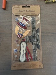 Brand New Jolee’s Boutique Glitter Washington DC Dimensional Stickers Scrapbook