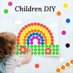 4050 PCS 9 Color 3/4 Inch Round Dot Stickers Color Coding Labels Removable