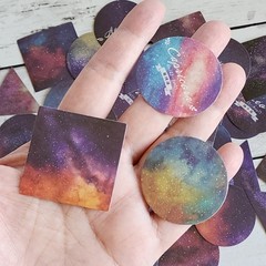 45PCS Horoscope Astrology Stickers – Space Galaxy Craft Scrapbooking Planner