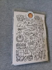 100 pcs Junk Journal, Scrapbook, Collage, Ephemera Embellishment Black Paper Kit