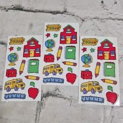 Vintage Scrapbooking Stickers Toddler Boy Girl Pre School Kindergarten Lot