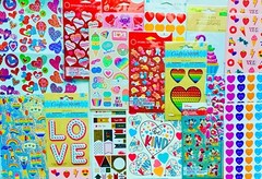 555+ STICKERS! Love Lot Valentine Day Theme DIY Cards Hearts Flowers Teacher