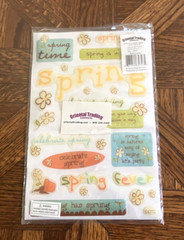 Oriental Trade Product/ 4 Seasons Epoxy Phrase Stickers/ Scrapbooking